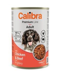 Calibra Dog Premium Chicken & Beef in gravy 1240g