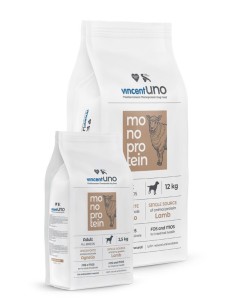 Vincent Uno Dog Adult, Lamb, 2,5 kg