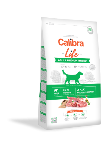 Calibra Life Adult Medium Jagnje 12kg