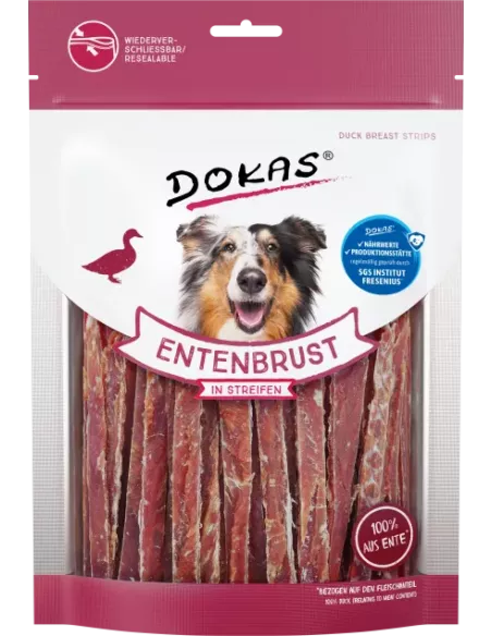 Dokas prigrizek sušeni račji trakci 500g