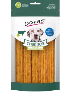 Dokas Churros with beef liver, sweet potato & mealworm