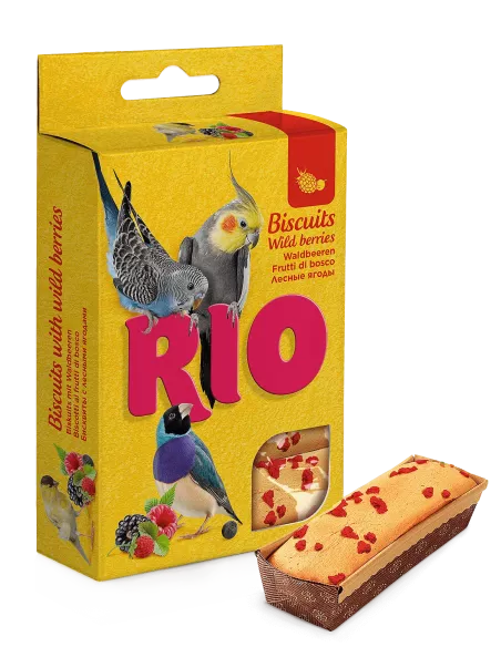RIO biskvit za ptice z jagodičevjem 35g