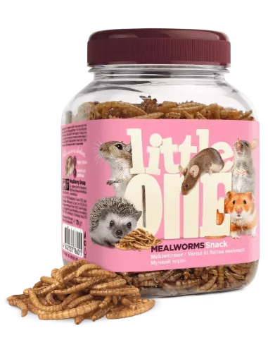 Little One Mealworms, sušeni mokarji 70 g