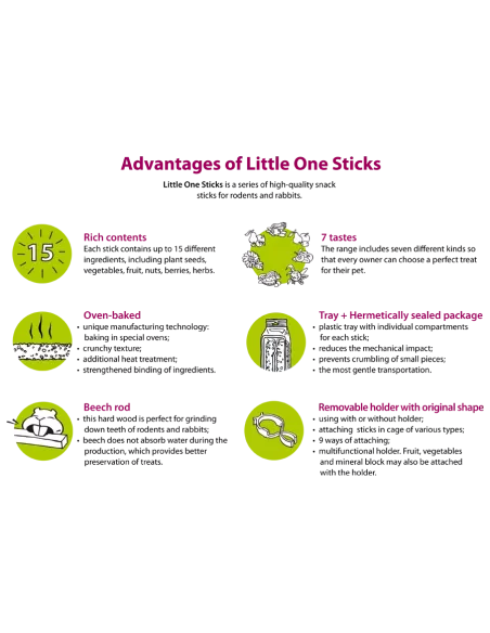 Little One palčke z jagodičevjem 2 x 60g