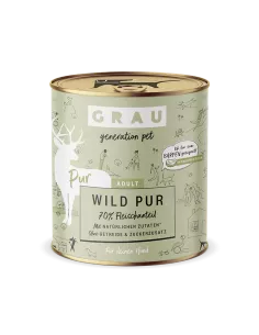 Grau Generation Pet dog can, Wild Pur 800g