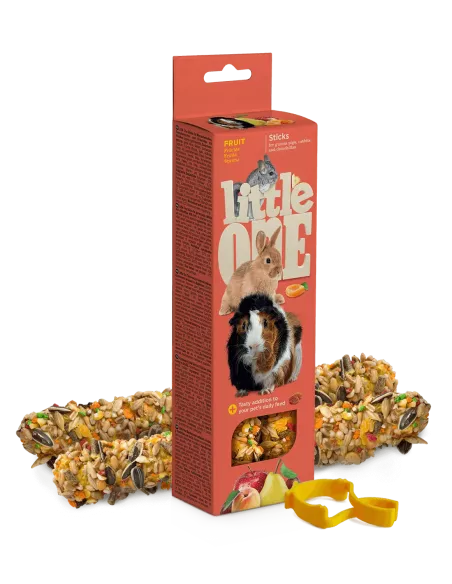 Little One palčka za glodavce s sadjem 2x60g