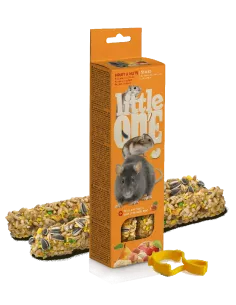 Little One palčka za glodavce s sadjem in oreščki 2x55g