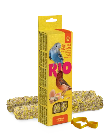 Rio palčka za ptice z jajcem in školjkami 2x40g