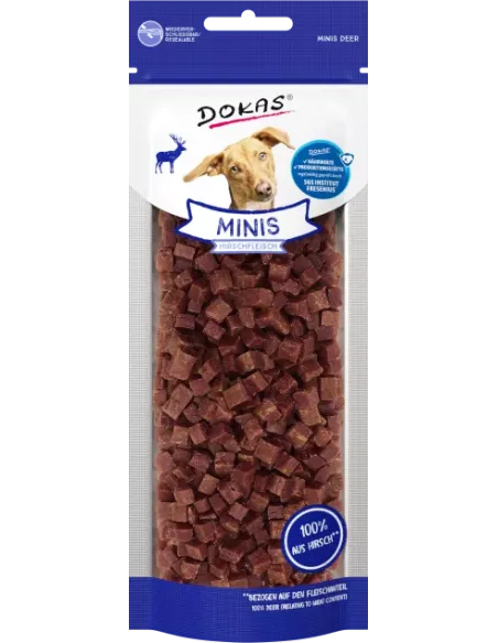 Dokas Dog Minis Snack Venison Cubes 60g
