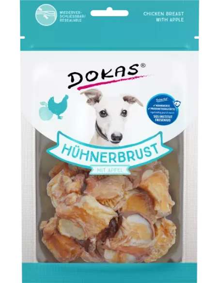 Dokas Dog Snack Dried Chicken Breast with Apple 70g